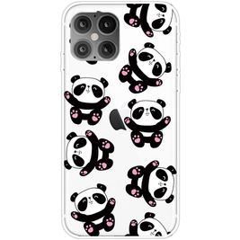 Mobigear Design iPhone 12 Pro Max Hoesje Flexibel TPU Backcover - Panda