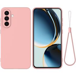 Mobigear Rubber Touch Samsung Galaxy A56 Siliconen Hoesje Backcover - Roze