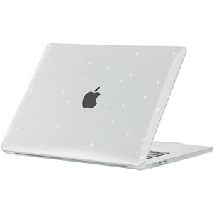 Mobigear Sparkle MacBook Air 15 Inch (2023-2026) Hoes Hardshell Laptopcover MacBook Case - Transparant - Model A2941 / A3114 / A3241 / A3448