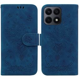 Mobigear Butterfly HONOR X8A Hoesje Bookcase Portemonnee - Blauw