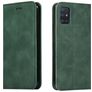 Mobigear Retro Slim Samsung Galaxy A71 Hoesje Bookcase Portemonnee - Groen