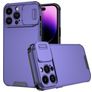 Mobigear Cam Slide iPhone 14 Pro Max Hoesje Hardcase Backcover met Camera Slider - Paars