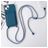 Mobigear Lanyard Card iPhone 15 Plus Siliconen Hoesje met koord en Pasjeshouder - Donkerblauw