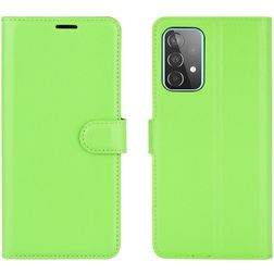 Mobigear Classic Samsung Galaxy A52 Hoesje Bookcase Portemonnee - Groen