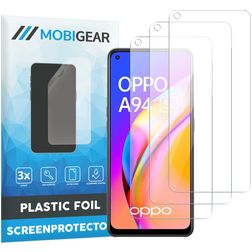 Mobigear OPPO A94 5G Screenprotector Folie - Case Friendly (3-Pack)