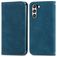 Mobigear Retro Slim Samsung Galaxy S21 FE Hoesje Bookcase Portemonnee - Blauw