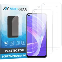 Mobigear OPPO A73 5G Screenprotector Folie - Case Friendly (3-Pack)