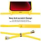 Mobigear Lanyard iPhone 15 Plus Siliconen Hoesje met koord - Geel