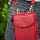 Antonio Fonzo Crossbody Telefoontasje - Small - Cherry Red