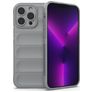 Mobigear Bumpy iPhone 14 Pro Max Hoesje Flexibel TPU Backcover - Grijs