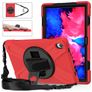 Mobigear SureGrip XGuard Lenovo Tab P11 Gen 1 Hoes Hard Kunststof,Siliconen Backcover + Schouderband + Standaard - Rood
