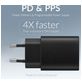 Mobilize Dual USB / USB-C Oplader Power Delivery 25W - Zwart
