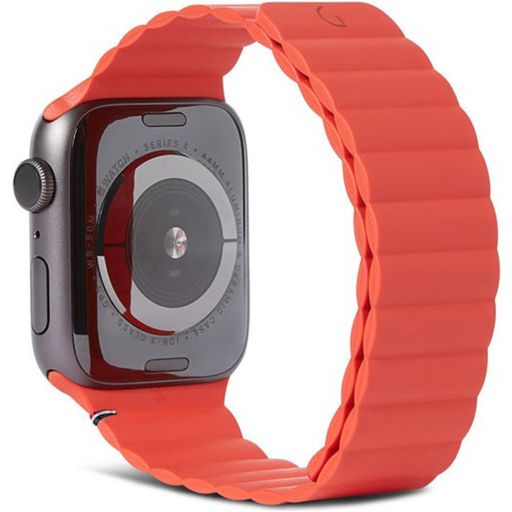 Decoded Magnetic Traction Strap Siliconen Apple Watch Bandje Magneetsluiting - 49/46/45/44 mm - Oranje