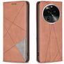 Mobigear Rhombus Slim OPPO Find X6 Pro Hoesje Bookcase - Bruin