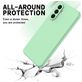 Mobigear Rubber Touch Samsung Galaxy A56 Siliconen Hoesje Backcover - Groen