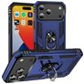 Mobigear Armor Ring iPhone 18 Pro Max Hoesje Hardcase Backcover Shockproof met Ringhouder - Blauw