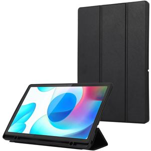 Mobigear Tri-Fold Gel Samsung Galaxy Tab A9 Plus (2023) Hoes TPU,Kunstleer Bookcase + Stylus Houder - Zwart