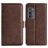 Mobigear Slim Magnet Motorola Edge (2022) Hoesje Bookcase Portemonnee - Bruin