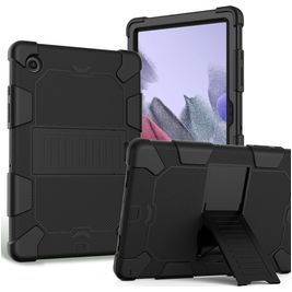 Mobigear ShieldStand Samsung Galaxy Tab A8 10.5 (2021) Hoes Hard Kunststof,Siliconen Backcover + Standaard - Zwart