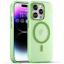 Mobigear Shockproof iPhone 16 Pro Max MagSafe Hoesje Flexibel TPU Backcover - Groen