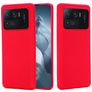 Mobigear Rubber Touch Xiaomi Mi 11 Ultra Siliconen Hoesje Backcover - Rood