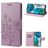 Mobigear Flowers Motorola Moto G82 Hoesje Bookcase Portemonnee - Paars