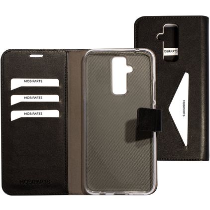 Mobiparts Classic Wallet Huawei Mate 20 Lite Hoesje Bookcase Portemonnee - Zwart
