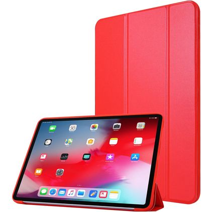 Mobigear Tri-Fold Gel iPad Pro 11 Inch (2022) Hoes TPU,Kunstleer Bookcase - Rood