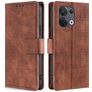 Mobigear Croco OPPO Reno 8 5G Hoesje Bookcase Portemonnee - Bruin