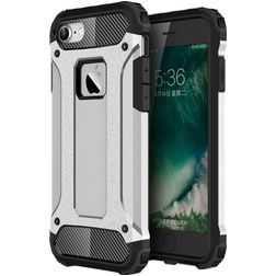 Mobigear Outdoor iPhone SE (2020) Hoesje Hardcase Backcover Shockproof - Zilver