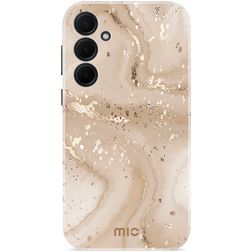 MIO Samsung Galaxy A35 MagSafe Hoesje Hardcase Backcover - Gold Marble