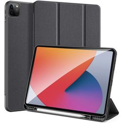 Dux Ducis Domo iPad Pro 12.9 Inch (2021) Hoes Bookcase + Stylus Houder - Zwart