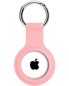 Xccess Keychain Apple AirTag Hoesje Flexibel Siliconen Sleutelhanger - Roze