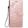 Mobigear Butterfly Samsung Galaxy A31 Hoesje Bookcase Portemonnee - Roségoud