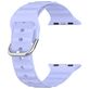 Mobigear Bumpy Siliconen Apple Watch Bandje Gespsluiting - 49/46/45/44 mm - Paars