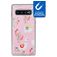 My Style Magneta Samsung Galaxy S10 Hoesje Flexibel TPU Backcover - Pink Alpaca