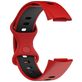 Mobigear Sport Dual Siliconen Fitbit Charge 5 Bandje Druksluiting - Zwart / Rood