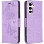 Mobigear Butterfly Samsung Galaxy S23 FE Hoesje Bookcase Portemonnee - Paars