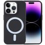 Mobigear Rubber Touch iPhone 15 Pro Siliconen MagSafe Hoesje Backcover - Zwart