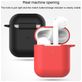 Mobigear Classic Apple AirPods 1 Hoesje Flexibel Siliconen - Groen