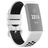 Mobigear Sport Plus Buckle Siliconen Fitbit Charge 4 Bandje Gespsluiting - Wit / Blauw