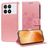 Mobigear Flowers POCO X6 Pro Hoesje Bookcase Portemonnee - Roségoud