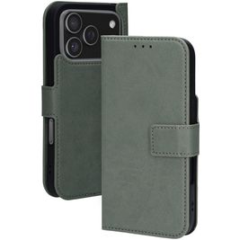Mobiparts Classic Wallet iPhone 17 Pro MagSafe Hoesje Bookcase - Stone Green