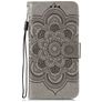 Mobigear Mandala Motorola Moto E6s (2020) Hoesje Bookcase Portemonnee - Grijs
