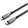 Cygnett Armoured Braided USB-C naar Apple Lightning Kabel 1 Meter - Zwart