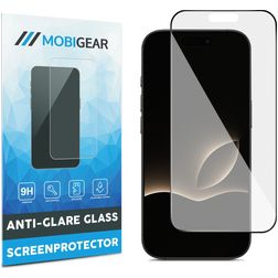 Mobigear Premium iPhone Air Glazen Screenprotector Anti-Glare - Case Friendly - Zwart