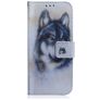 Mobigear Design Motorola Moto E6 Play Hoesje Bookcase Portemonnee - Wolf