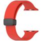 Mobigear Sport Mag Siliconen Apple Watch Bandje Magneetsluiting - 49/46/45/44 mm - Rood