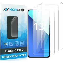 Mobigear Xiaomi Redmi 13 4G Screenprotector Folie - Case Friendly (3-Pack)