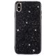 Mobigear Glitter iPhone XR Hoesje Hardcase Backcover - Zwart